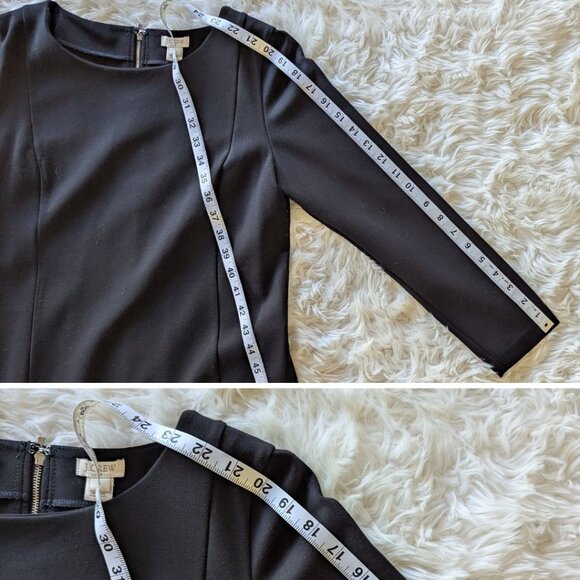J. Crew Black Ponte Sheath Dress - Size Small - Picture 15 of 15